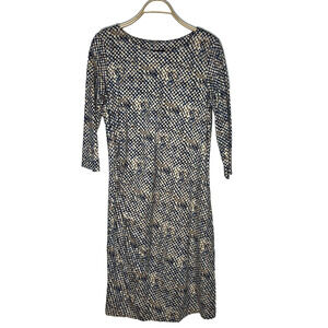 J.‎ McLaughlin Sage Dress Size L Med Blue Taupe Blue Calcutta NWT